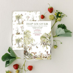 Convites Salto de Espera Rápida sobre o Chá de fraldas Wood