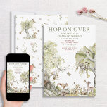 Convites Salto de Espera Rápida sobre o primeiro aniversari<br><div class="desc">Celebre o seu primeiro aniversário com o nosso adorável Salto de Espera Rápido sobre o Convite para primeiros aniversarios Woodland! Inspirado pela magia e maravilha da infância, este convite selvagem para a floresta é o toque perfeito para o dia especial do seu filho. Apresentando um pomar ensolarado com cerejeiras, coelhos,...</div>