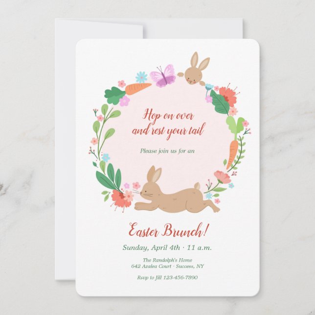 Convites Salto Sobre Brunch Leste (Frente)