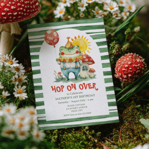 Convites Salto Sobre O Sapo Corpo-d-Água Corante-Cute Anive