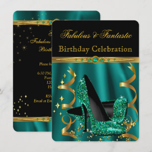 Convites Saltos Altos Dourados Esmeralda Fabulosos para Fes