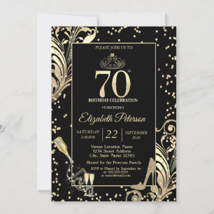 Convites Saltos Brilhantes Tiara Diamantes Espirais 70º Ani