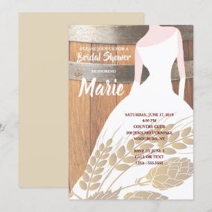 Convites Saltos de cerveja branca russa Chá de panela de ba