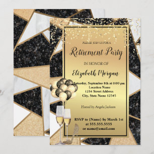 Convites Saltos de Largura,Ballons,Marble Retirement Party