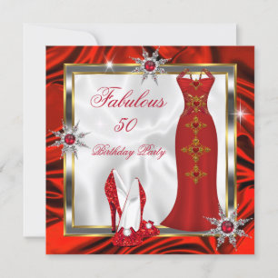 Convites Saltos Prata Vermelho Vestido de Festa Fabuloso H8