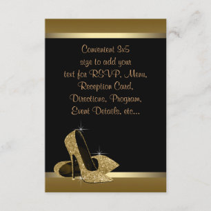Convites Saltos Pretos de Ouro RSVP