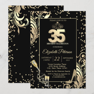 Convites Saltos Tiara Brilho Diamantes Espirais Aniversário