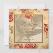 Salva de casamento personalizada de rosa vermelha 