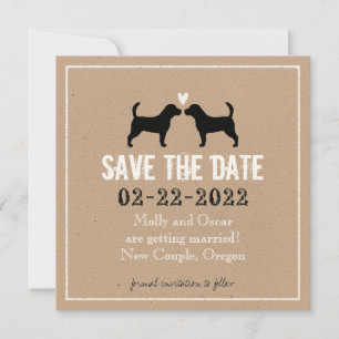 Convites Salvando a Data do Casamento dos Beagles