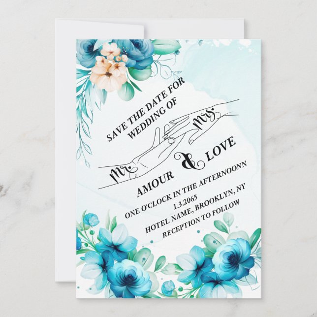 Convites Salvar a data (Frente)