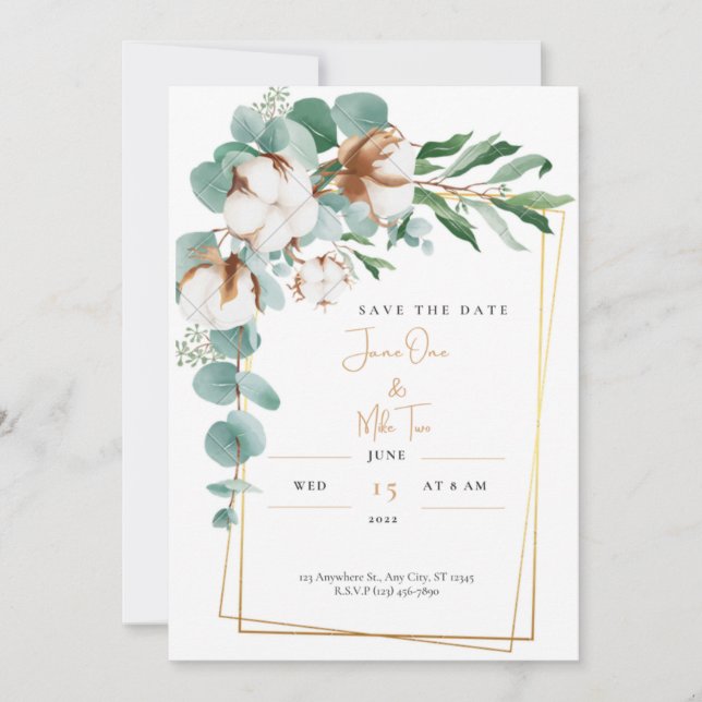 Convites salvar a data (Frente)