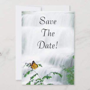 Convites Salvar a Data Borboleta & Casamento em Cascata