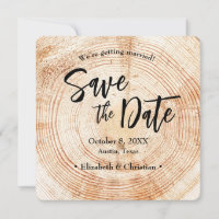 Salvar a data Código QR site Rustic Wood Wedding