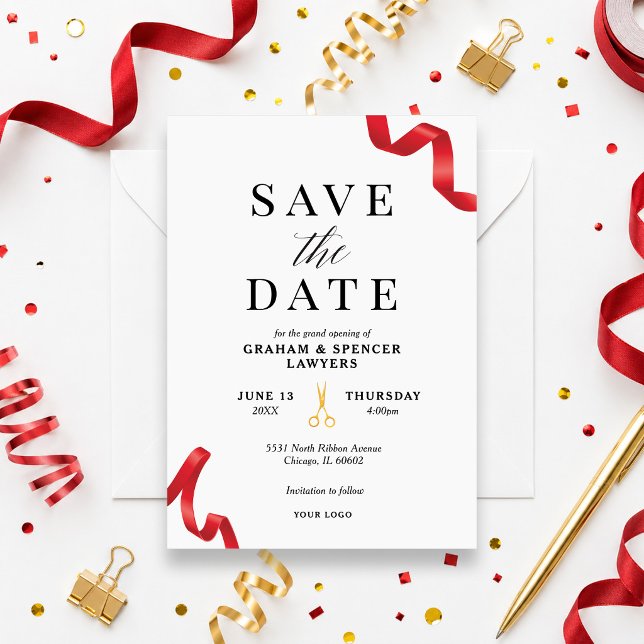 Convites Salvar a Data da Grande Inauguração (Criador carregado)