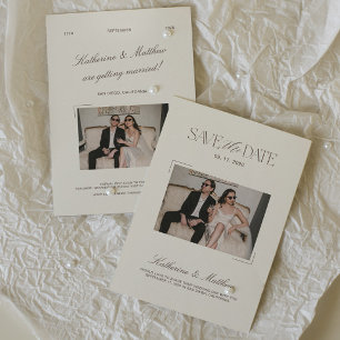 Convites Salvar a Data de Casamento com Foto