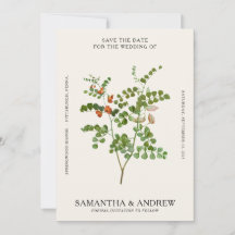 Salvar data floral vintage