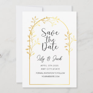 Convites Salvar Data Minimalista Moderno,Minimal Simples