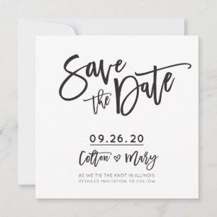 Convites SALVAR o design personalizado DATE para Colton + M