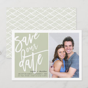 Convites SALVAR O pincel de DATE gravado do script verde