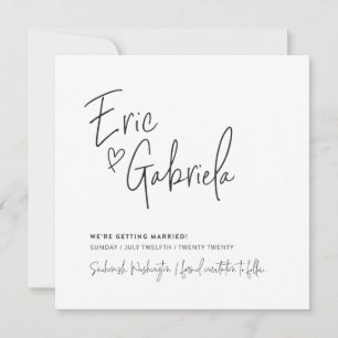 Convites SALVAR o projeto personalizado DATE para Eric & Ga