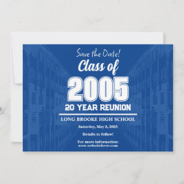 Convites Salve a Classe de Data de 2005 20 Anos de Reunião