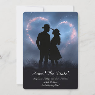 Convites Salve a Data Country Western Cowboy Cowgirl 