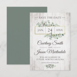 Convites Salve A Data Da Rustic Southern Cotton Wedton Card