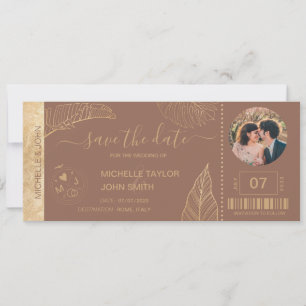 Convites Salve a data de embarque no World Map Beach Photo