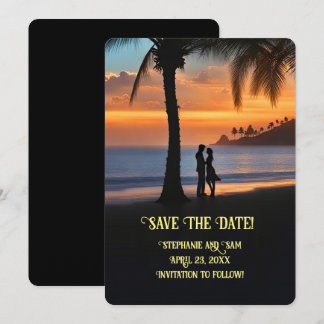 Convites Salve a Data de Praia Temática