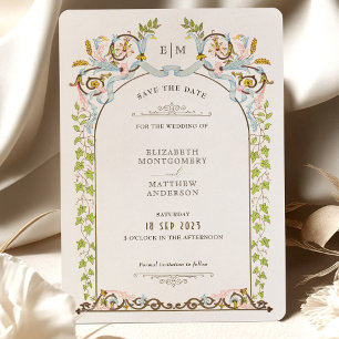 Convites Salve A Data Do Casamento De Elegância Real Vitori