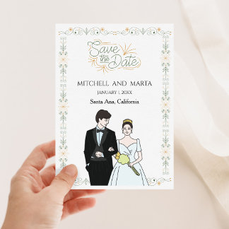 Convites Salve a Data floral