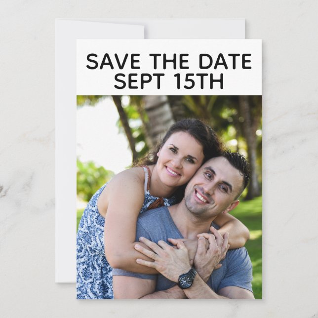 CONVITES SALVE A DATA FOTO CASAMENTO PERSONALIZADO  (Frente)