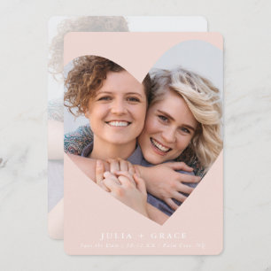 Convites SALVE A DATA lgbtq foto moderna estrutura cardíaca