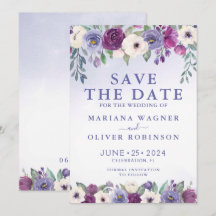 Salve a Data Periwinkle Fuchsia Blush Floral