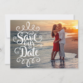 Convites Salve nosso casamento de data | Script de Ornament