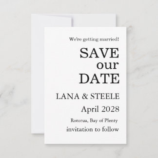 CONVITES SALVE NOSSOS DATOS CASAMENTO BRANCO SIMPLES MODERN