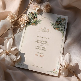 Convites Salve o casamento da herança vitoriana