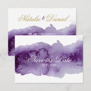 Convites Salve o Dia com Aquarela Violeta Ultra