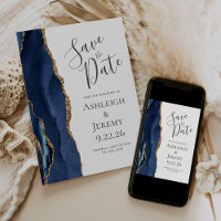Salve o Dia com Foto Personalizada Ágata Azul Mari