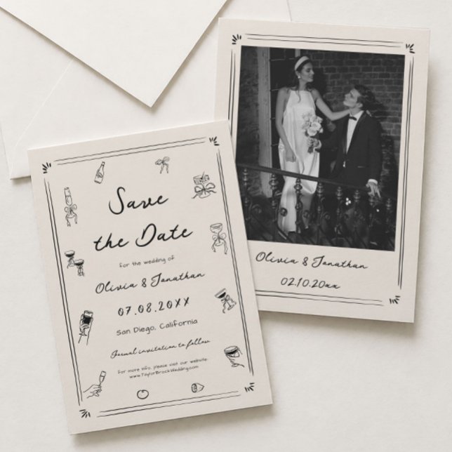 Convites Salve o Dia de Casamento com Dinheiro Antigo Desen (Criador carregado)