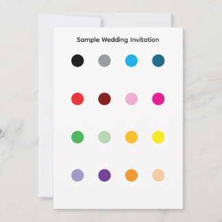 Convites Sample Wedding Invitation