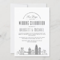 San Diego Wedding | Linha do Skyline da Cidade Mod