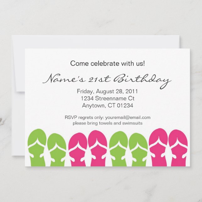 Convites Sandal Soiree (Frente)