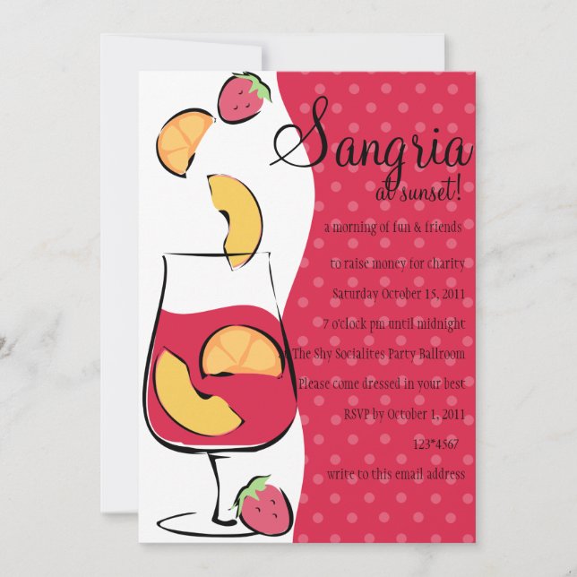 Convites Sangria (Frente)