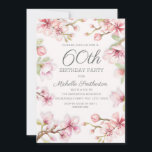 Convites Sangue rosa verde deixa 60º aniversário feminino<br><div class="desc">Comemore 60 anos hospedando um espetacular jardim ou uma festa de chá. Convide seus convidados com este belo convite de aniversário floral feminino rosa e branco. Fontes, texto e texto, bem como a cor do plano de fundo, podem ser personalizados para atender às suas necessidades. Entre em contato conosco para...</div>