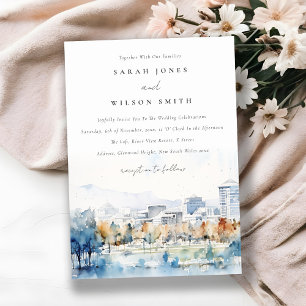 Convites Sanja Mínima, Casamento de Aquarela da Califórnia