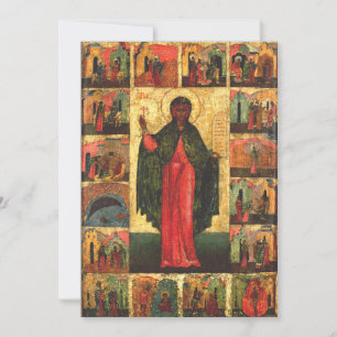 Convites Santa Anastácia a Libertadora Arte Bizantina