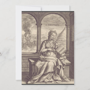 Convites Santa Anastásia santa e mártir cristã