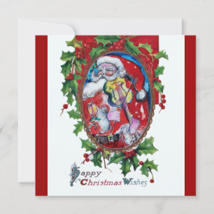 CONVITES SANTA CLAUS COM VIOLINA - PARTIDO NATAL