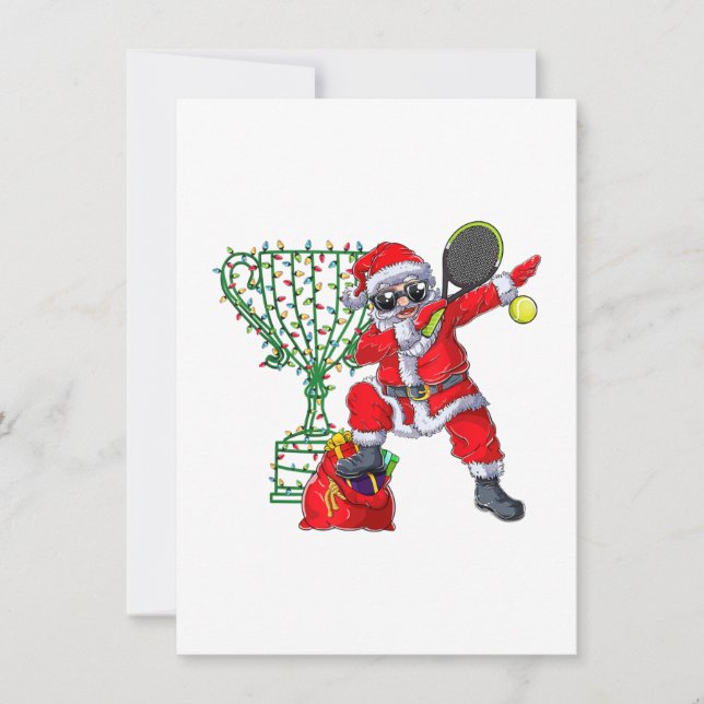Convites santa fazendo dab tênis natal presente homens (Frente)